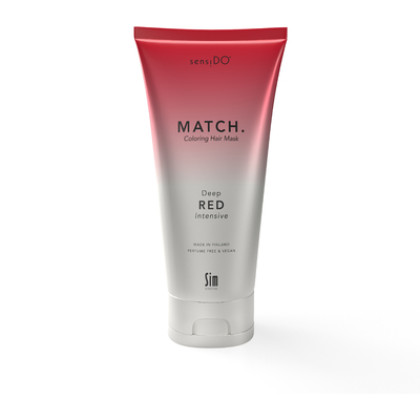 SensiDO Match Deep Red (Intensive) - sävyttävä hiusnaamio 200 ml - viileän punainen sävy